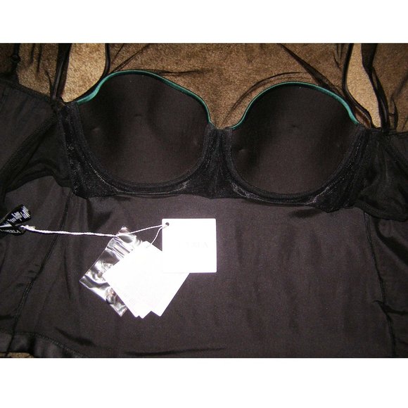 NWT w/Defect $700 LA Perla Smoking Collection Bustier/Corset top size 36… - Picture 13 of 14